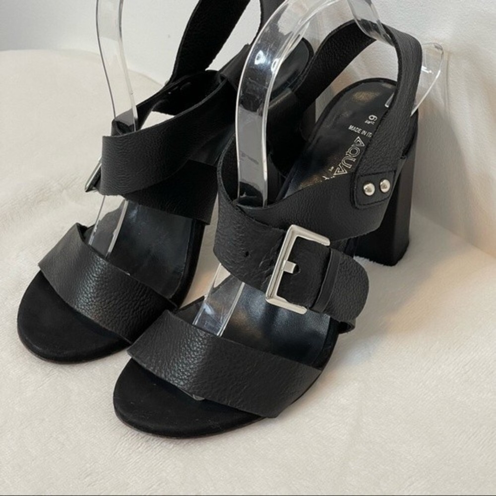 Aquatalia by Marvin K “Karat” Black Heel Sandal - Picture 3 of 11